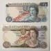 JERSEY 1979 . ONE 1 - TWENTY 20 POUNDS BANKNOTES . SPECIMEN